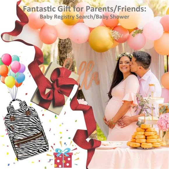 Diaper Bag Backpack for Women Large Capacity, Baby Bag with Insulated Pockets - Picture 6 of 6